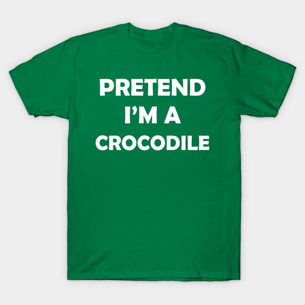 Funny Lazy Halloween Costume - Pretend Im A Crocodile T-Shirt by heidiki.png